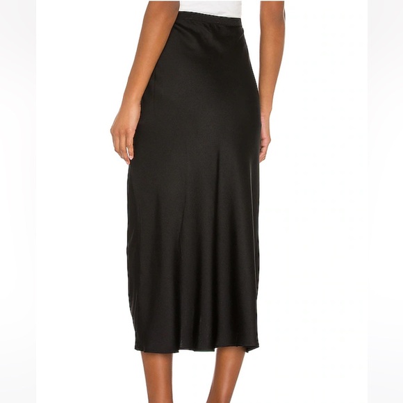 NWT Anine Bing black bar silk midi skirt - Picture 2 of 10